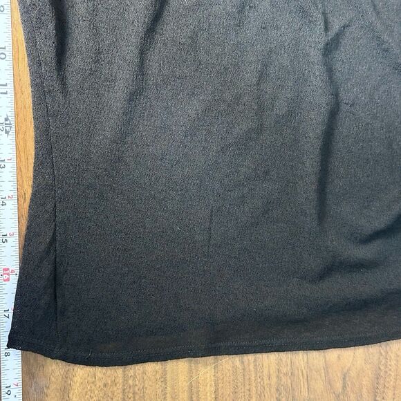 Max Studio Womens Fairy Grunge Y2K Sheer Mesh Top Size S Black Edgy Rocker Punk - Picture 10 of 10